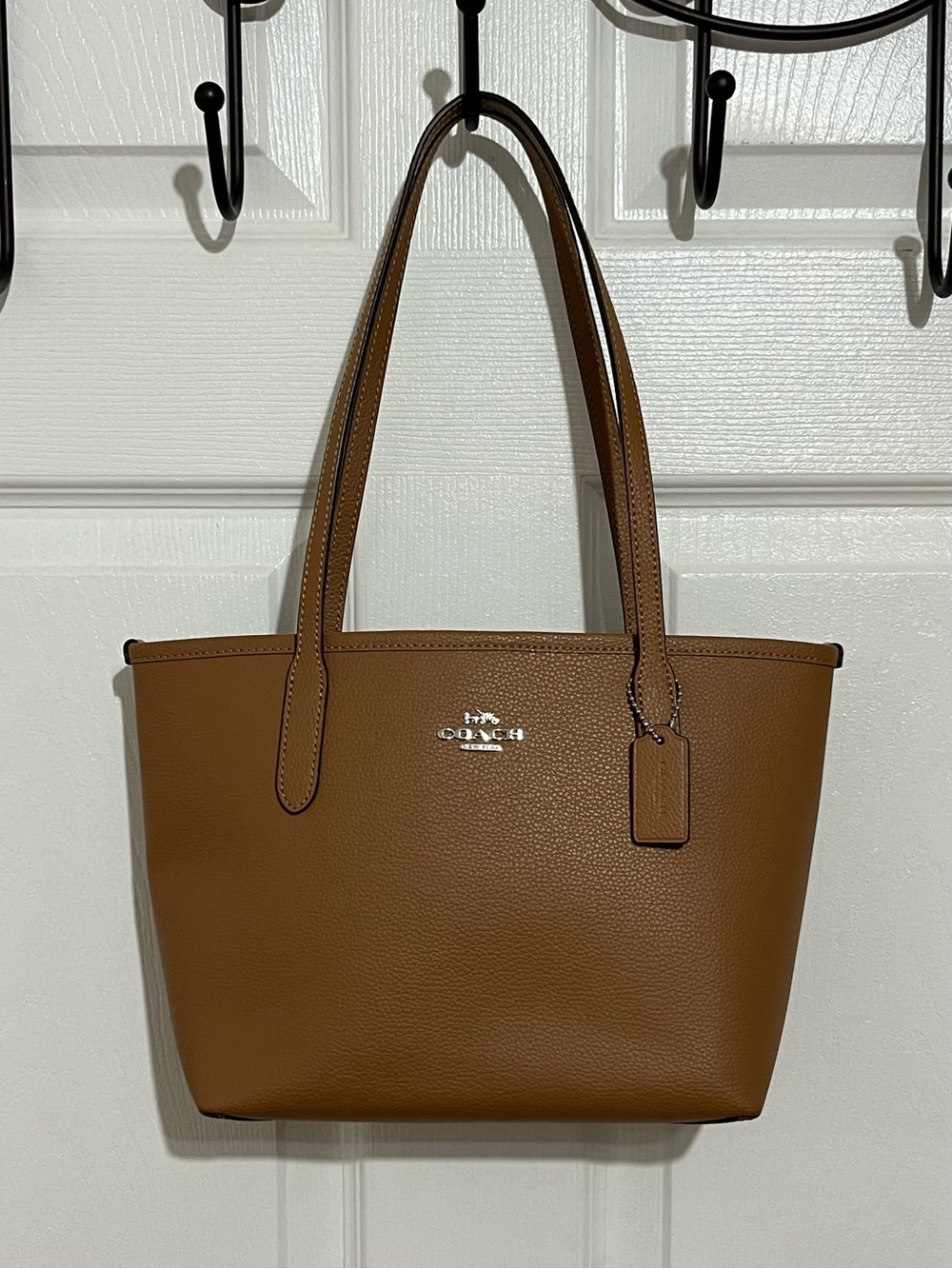 Coach Small City Tote Style CT859 in Light Saddle Tan Leather